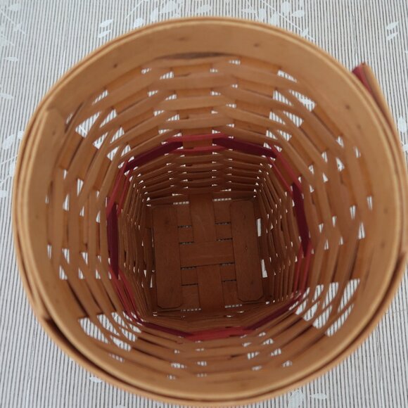 Signed Longaberger 1998 Snapdragon Vase Basket Authentic - Picture 3 of 8